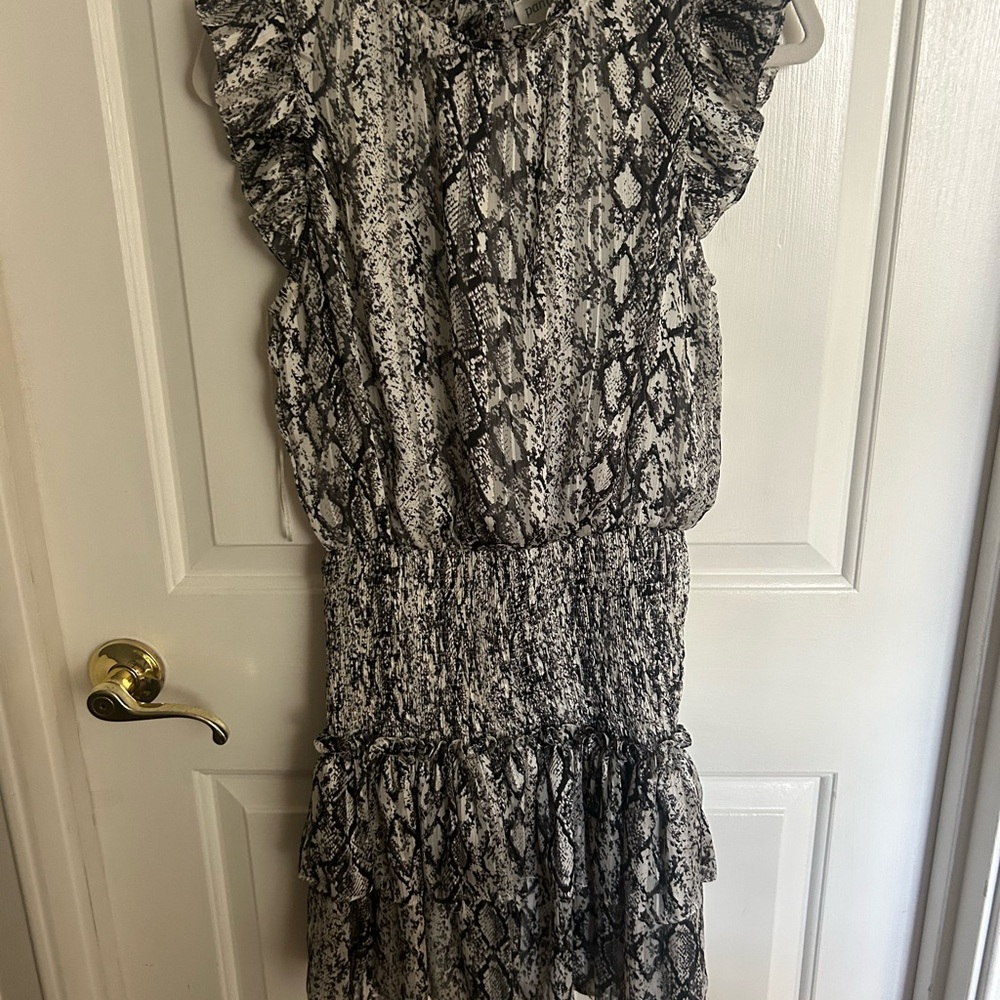 Elegant Snake Print Dress